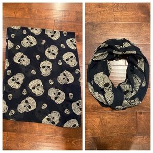 Skull Infinity Scarf Pirate Halloween